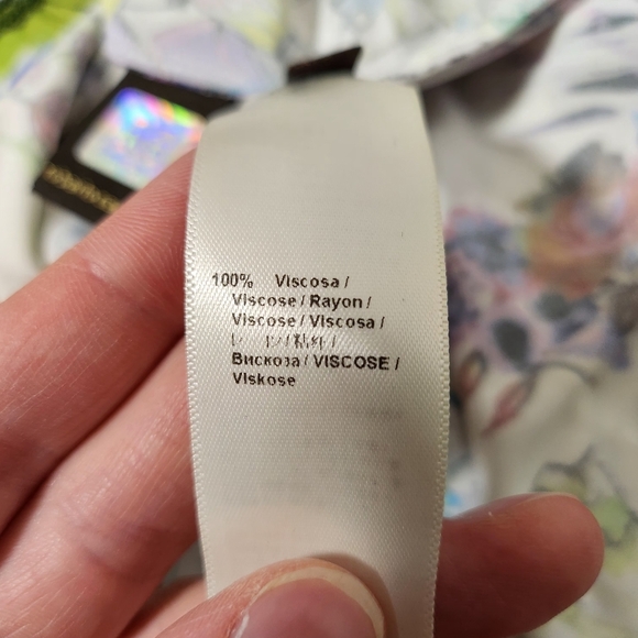 Roberto Cavalli Luxury White Jersey Astro Garden Floral Robot Dress MSRP $1190 - Picture 13 of 14